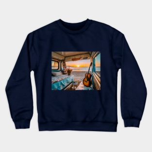 Vanlife on the beach Crewneck Sweatshirt